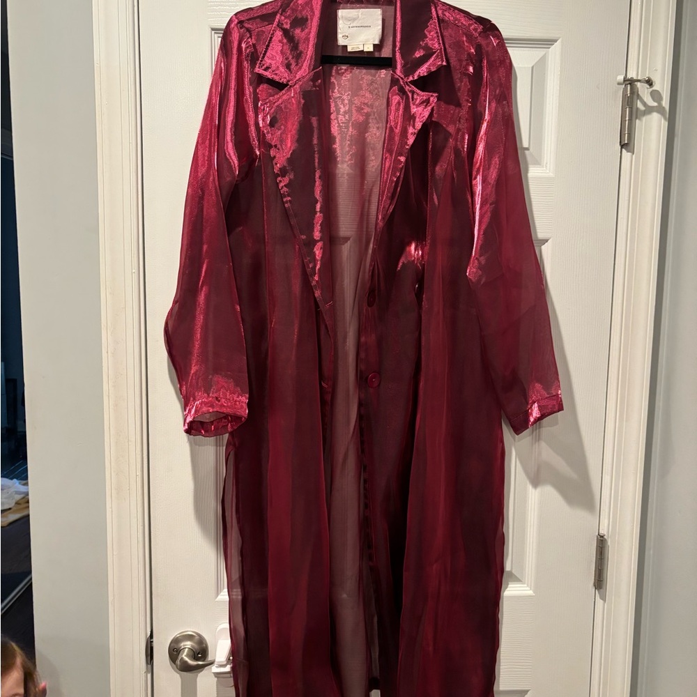 by Anthropologie Femme Sheer Trench